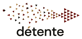Détente logo: many directions becoming one